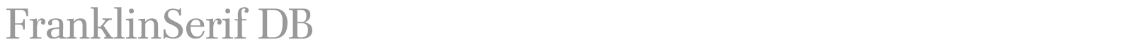 FranklinSerif DB font preview